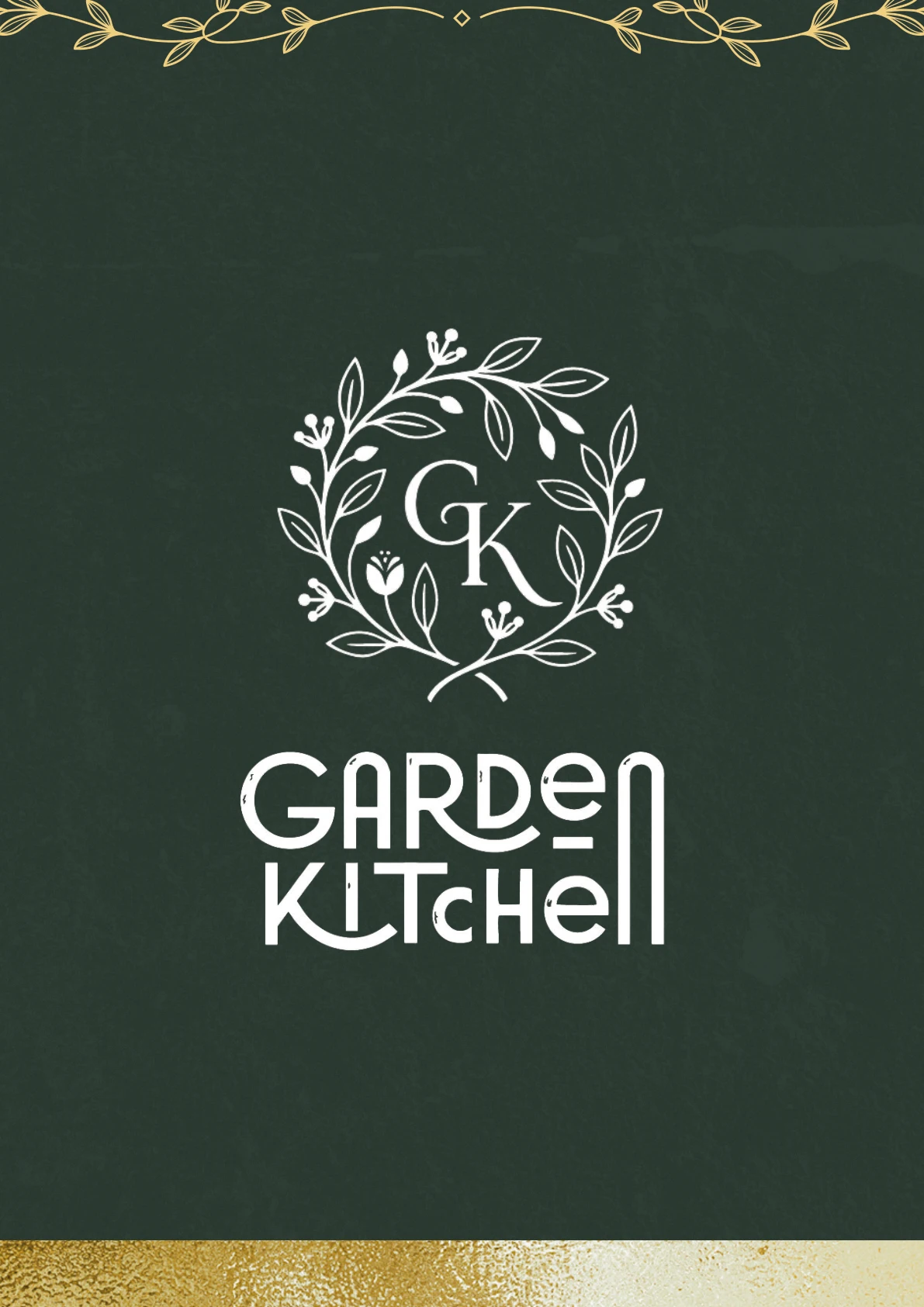 Garden Kitchen menu cover